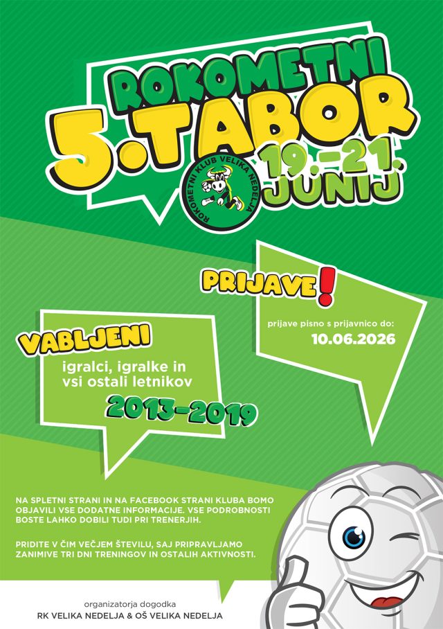 Prihaja 5. rokometni tabor RK Velika Nedelja